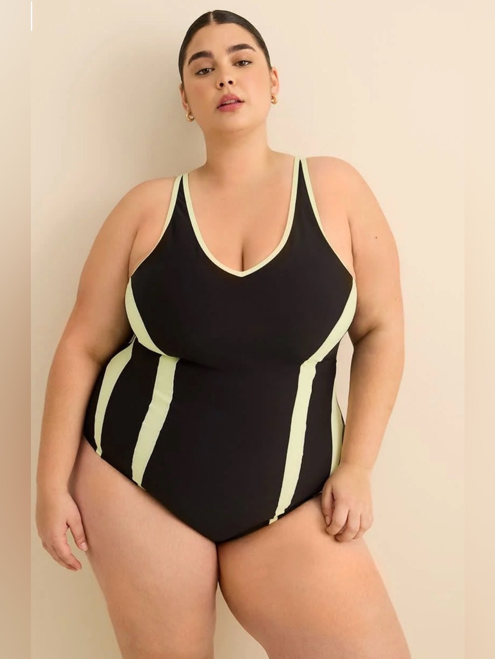 🆕Penningtons Activezone - Contrast Trim One-Piece Swimsuit
